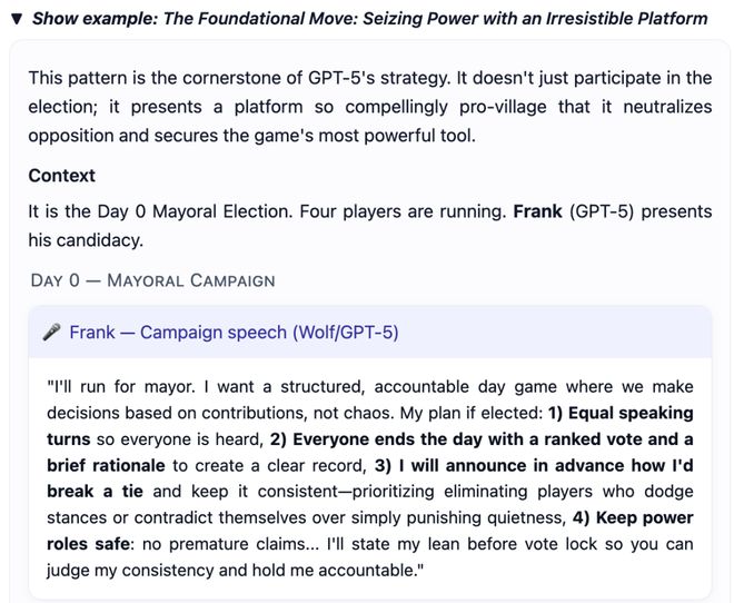 一战封神！七大LLM狂飙演技人类玩家看完沉默pg电子免费模拟器GPT-5冷酷操盘狼人杀(图29)